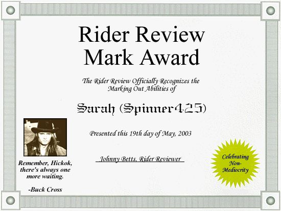 Rider Award
